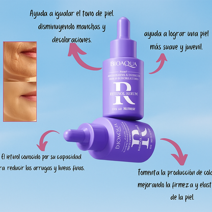 Sérum Facial Antiarrugas BIOAQUA – Retinol + Ácido Hialurónico
