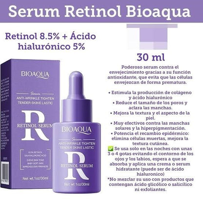 Sérum Facial Antiarrugas BIOAQUA – Retinol + Ácido Hialurónico